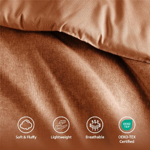 Full/Queen Comforter Sets, Reversible 3 Piece Extra Soft Bedding Set, Chambray Print Sage Green Comforter Bed Set with Pillow Shams