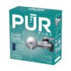 PLUS Faucet Mount Water Filtration System, Horizontal, Black/Chrome, PFM200B