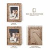 House Day 8 Pack Picture Frames, Photo Frame Set for Family, Multi Sizes Including 8x10, 5x7, 4x6, Retro Brown