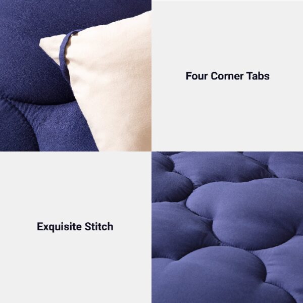 3 Pieces Bed in a Bag Comforter Set Duvet Insert,Reversible,Red/Black,Full Size Comforter Set-200GSM
