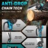 6 inch Mini Chainsaw, Portable Electric Cordless Chainsaw Set,Battery Powered,Small Handheld Chain Saws Pruning for Tree Branches