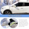 Front+Rear Car Snow Cover Windshield with Magnetic Edge, Winter Windscreen Cover Ice, Frost Snow and Wiper Protector for Car SUVs Vans Trucks and Sedan Stop Scraping