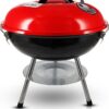 Gas One – 14-inch Portable Barbecue Grill with 3-Point Locking Lid for Heat Preservation – Dual Venting System – Small Charcoal Grill for Backyard, Camping, Boat