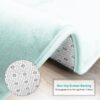 Nestl Set of 3 Absorbent Memory Foam Bath Mat Bathroom Rugs, Gray, Large 20