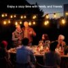 DAYBETTER Outdoor String Lights, 100ft S14 LED Patio Lights with 24 Bulbs, String Lights for Porch Backyard