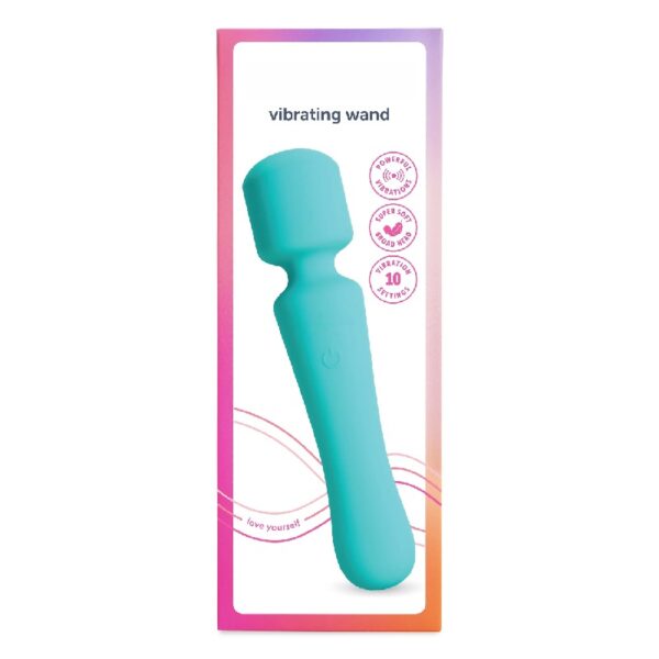Vibrating Soft Touch Wand, 10 Vibration Settings, Waterproof