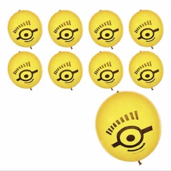 (6Ct) Despicable Me Minions Birthday Latex Punching Balloons Party Supplies 15”