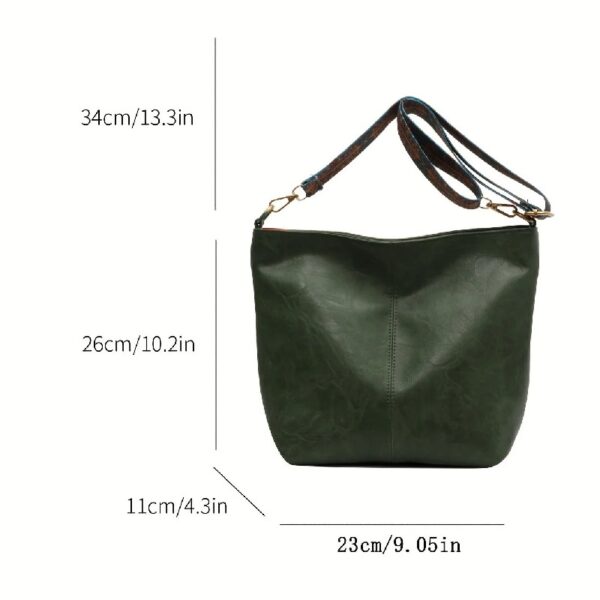 Hobo Bags for Women Crossbody Handbags Guitar Strap Shoulder Bucket Bag Vegan Leather Purse Trendy Boho Tote Purses
