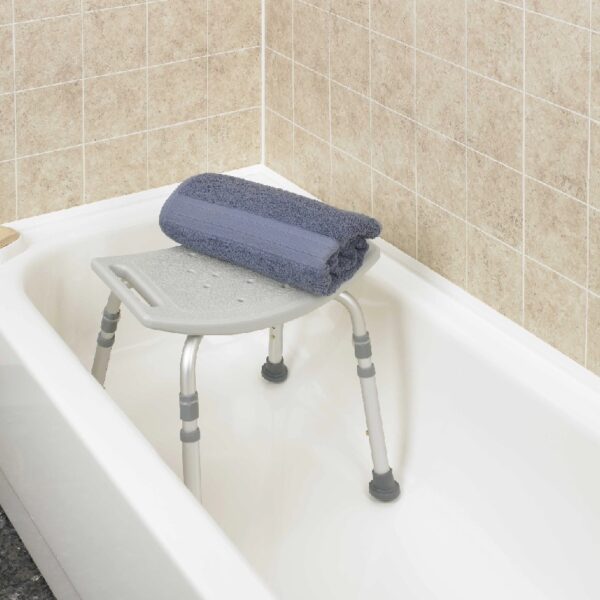 Bathroom Safety Shower Tub Bench Chair, Gray
