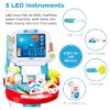 Play Doctor Kit for Kids, Pretend Medical Station Set with Carrying Case, Mobile Cart - Blue