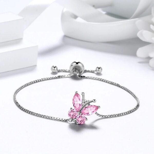 Purple Butterfly Jewelry Amethyst February Birthstone Jewelry Set Fine Necklace/Earrings 925 Sterling Silver Women Birthday Mother's Day Gifts