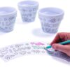 Color Your Own Flower Pos - Mother's Day, Mom Gifts - Great for Class Packs and Art Projecs for Camp and After School Activities