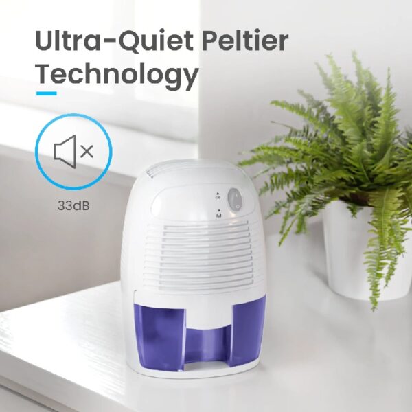 1 Pint Portable Dehumidifier Ultra Quiet 17oz Dehumidifier for Rooms up to 215 sqft, Closet