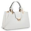 Women Satchel Handbags Top Handle Purse Medium Tote Bag Vegan Leather Shoulder Bag