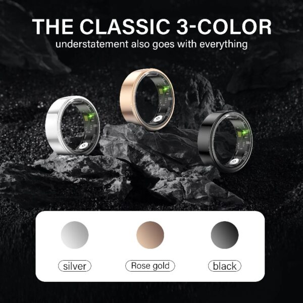2025 new smart wearable device compatible with Android/iPhone sleep record smart ring 8 sports modes