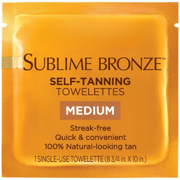 (2 pack) Sublime Bronze Self-Tan Towelettes, Gradual Self Tanner, 6 Count Kit