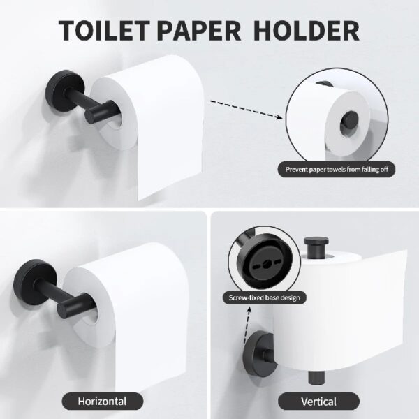 Bathroom Hardware Set, 7 Pieces Bathroom Accessories Set Includes 24