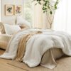 King Size Comforter Set Burnt Orange, 7 Pieces Lightweight King Bedding Sets Boho with Comforter, Sheets, Pillowcases & Shams