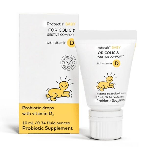 Baby Probiotic Drops + Vit D | Ease Crying, Colic & Support Immune Health | 50-Day Supply