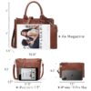 8f4eb41099804842bbc3b32d01783545 Women's 3Pcs Purse Handbag Shoulder Bag Tote Satchel Hobo Bag Briefcase Work Bag for Ladies