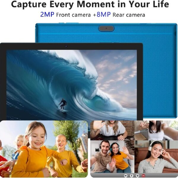 2024 Newest Android 13 Tablet 10 Inch, 12GB RAM 128GB ROM/1TB Expandable Tablet PC, 2 in 1 Tablets with Keyboard, Quad-Core 2.0GHz CPU HD Screen, Google Certified 5G WiFi 6 BT 5.0, 8MP Camera Tableta