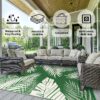 6'x9' Outdoor Rugs Patio Waterproof Outside Mat Reversible Plastic Camping Carpet,Black & Brown