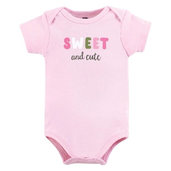 Short Sleeve Bodysuits, 5-Pack, Newborn- 24 Months