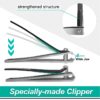 Long Handle Toenail Clippers 4mm Jaw Opening for Seniors Thick Toenails, 20