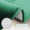 Nestl Set of 3 Absorbent Memory Foam Bath Mat Bathroom Rugs, Gray, Large 20