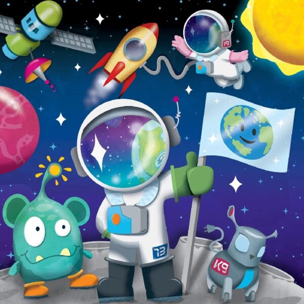 ( 2 Pack ) Space 48 Pieces Interlocking Jigsaw Puzzle for Kids