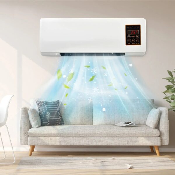 Air Conditioner, Portable Air Conditioners, Wall Mounted Air Conditioner and Fast Heater with Remote for Home Office Bedroom, Energy-saving, 1500W