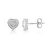 Natalia Drake 1/10 Cttw Diamond Heart Stud Earrings for Women in Sterling Silver