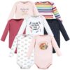 Cotton Long-Sleeve Bodysuits, 7-Pack, Preemie-24 Months