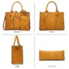 93030c9c8bcf4fe491eeb32d01788541 Women's 3Pcs Purse Handbag Shoulder Bag Tote Satchel Hobo Bag Briefcase Work Bag for Ladies