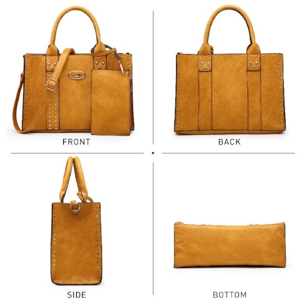 93030c9c8bcf4fe491eeb32d01788541 Women's 3Pcs Purse Handbag Shoulder Bag Tote Satchel Hobo Bag Briefcase Work Bag for Ladies