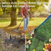 YeYeBest 25 Tines Heavy Duty Garden Leaf Rake for Lawns, 65
