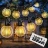 DAYBETTER Outdoor String Lights,100ft,with 50 G40 Edison Vintage Bulbs,Waterproof for Patio Garden Gazebo Bistro Cafe Backyard
