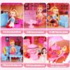 Dollhouse 16 Room Play House with Furniture and Light Toys for Ages 3+