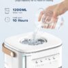 4in1 Small Air Conditioner, 16.5ft Remote, 1200ml Tank, 7h timer, 3Speed & 2Cool Mist, 7-Color Light for Bedroom Cover 100Sq.ft, No Battery