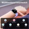 Smart Watch Fits for Android and iPhone, IP68 Waterproof Smartwatch for Women Men 100+ Sports Modes 1.91-inch Fitness Tracker, Smart Watch with Bluetooth Call(Answer/Make Calls), for Gift Black