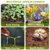 200Pcs 50mm Coco Coir Potting Soil, 100% Organic Coconut Fiber, Suitable for Plant Gardening Herbs