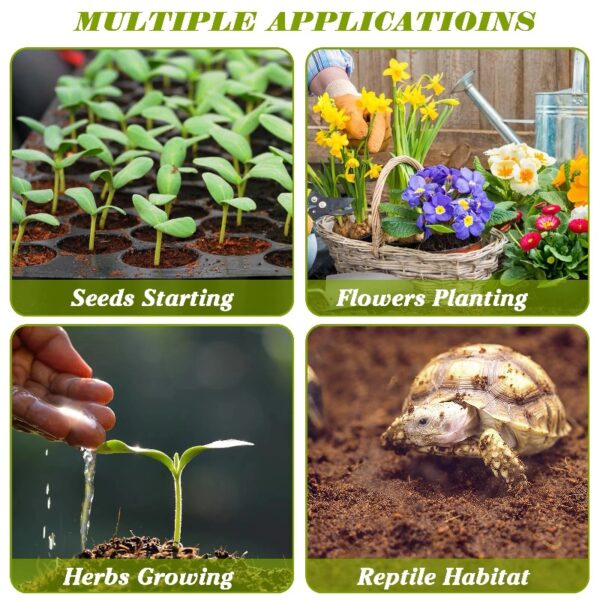 200Pcs 50mm Coco Coir Potting Soil, 100% Organic Coconut Fiber, Suitable for Plant Gardening Herbs