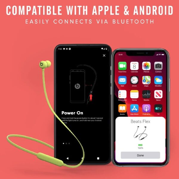 Beats Flex Wireless Earphones Apple W1 Headphone Chip, Blue (Latest Model)