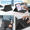 Keyboard Case for iPad 9th/8th/7th Gen 10.2 inch, iPad Air 3rd, Pro 10.5 - Colorful Backlite Keyboard, 360 Rotatable Detachable Magnetic Protective Cover, Pencil Holder, Auto Sleep/Wake