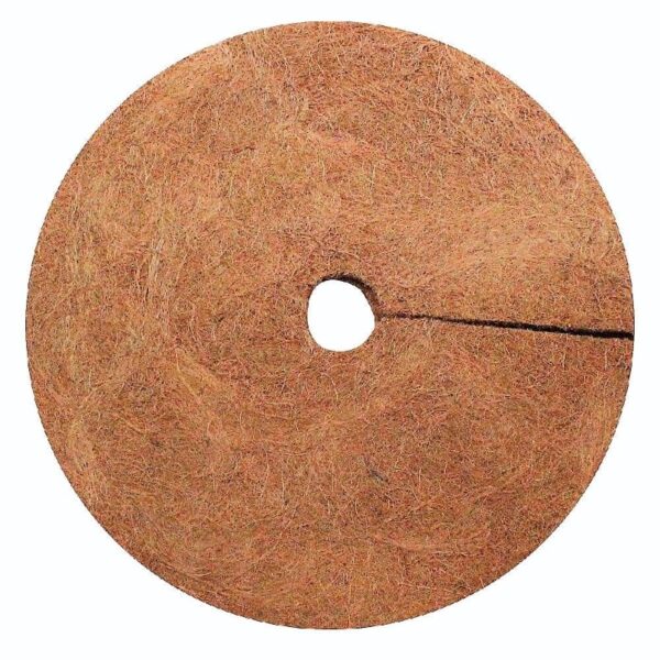 3 pcs Coconut Fibers Mulch Ring  24 Inches Tree Protector Mat Coconut Mulch Cover Natural Coconut Fiber Weed Control Rings, Tree Ring Plant Cover for Indoor Outdoor Plants, Pot, Landscaping