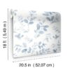 RoomMates Dancing Leaves Peel and Stick Wallpaper, 20.5 in x 18 ft