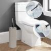 Bathroom Accessories Sets 6 Piece Bath Ensemble Includes Soap Dispenser, Toothbrush Holder, Toothbrush Cup, Soap Dish for Decorative Countertop and Housewarming Gift, Dark Blue