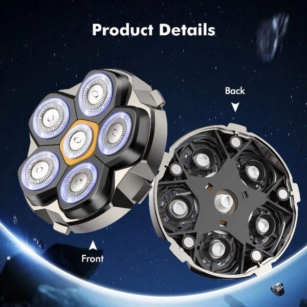 Head Shaver for Bald Men, Magnetic Electric Razor for Men, IPX7 Waterproof Rechargeable Shaver