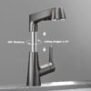 Faucet, Pull-Out, Spray Pattern, Lift, for Kitchen and Bathroom,Gray