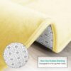 Nestl Set of 3 Absorbent Memory Foam Bath Mat Bathroom Rugs, Gray, Large 20